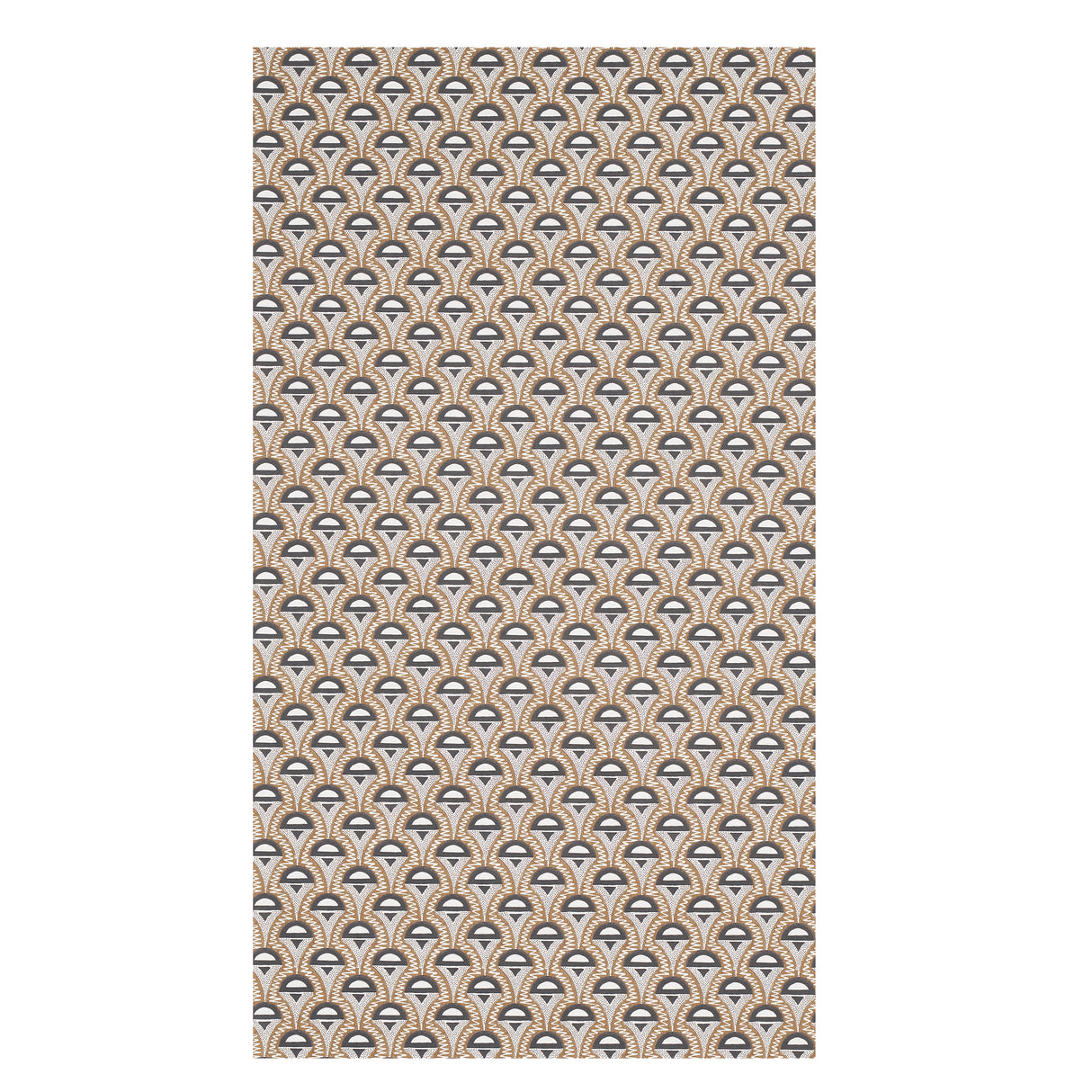 Schumacher Abelino Camel & Black Wallpaper
