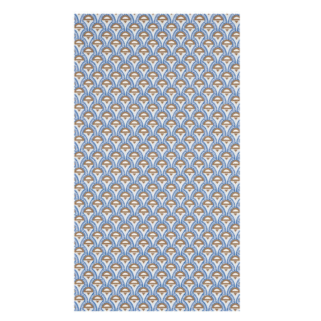 Schumacher Abelino Blue & Brown Wallpaper