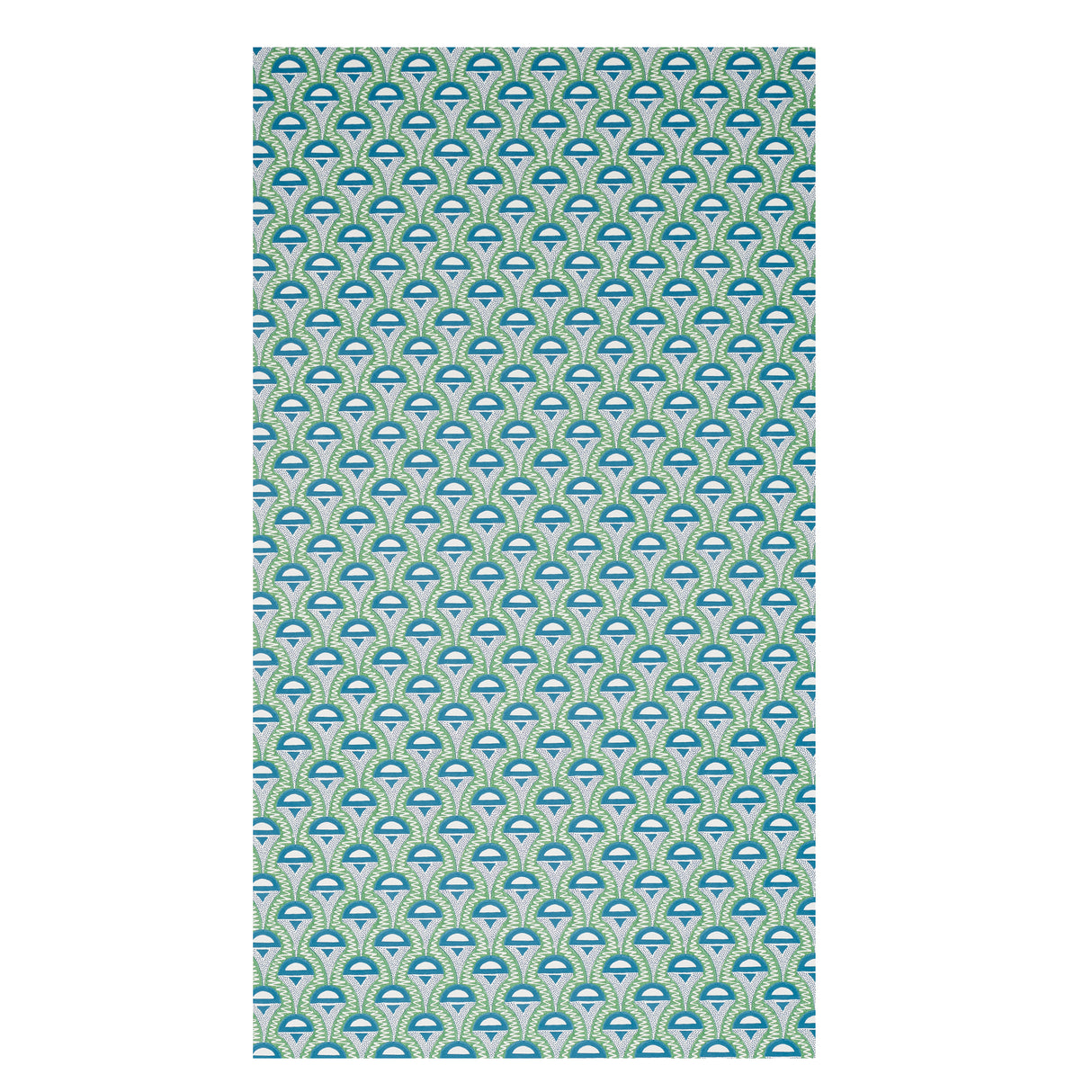 Schumacher Abelino Green & Peacock Wallpaper