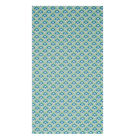 Schumacher Abelino Green & Peacock Wallpaper