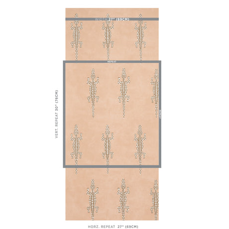 Schumacher Baracoa Terracotta Wallpaper