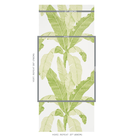 Schumacher Erisimo Leaf Wallpaper