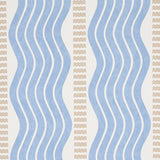 Schumacher Sina Stripe Blue Wallpaper - Eade's Wallpaper