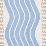 Schumacher Sina Stripe Blue Wallpaper - Eade's Wallpaper