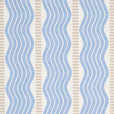 Schumacher Sina Stripe Blue Wallpaper - Eade's Wallpaper
