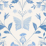 Schumacher Orla Panel Blue Wallpaper - Eade's Wallpaper