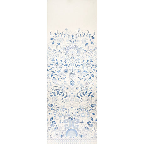 Schumacher Orla Panel Blue Wallpaper - Eade's Wallpaper
