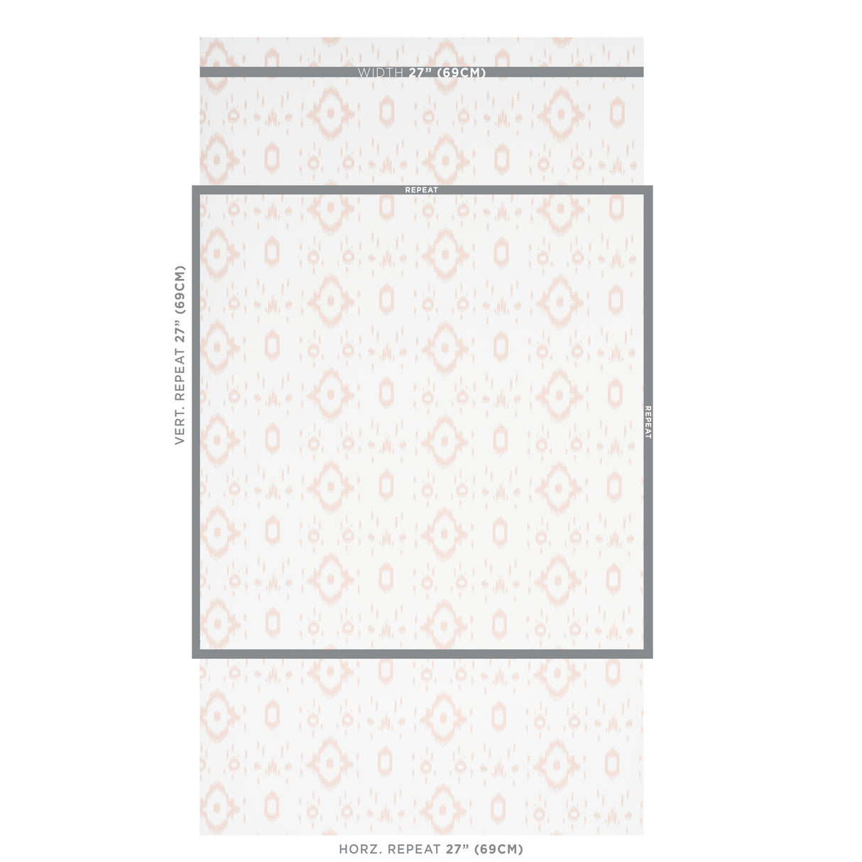 Schumacher Tabitha Quiet Pink Wallpaper - Eade's Wallpaper