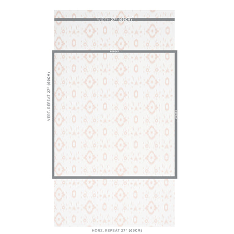 Schumacher Tabitha Quiet Pink Wallpaper - Eade's Wallpaper