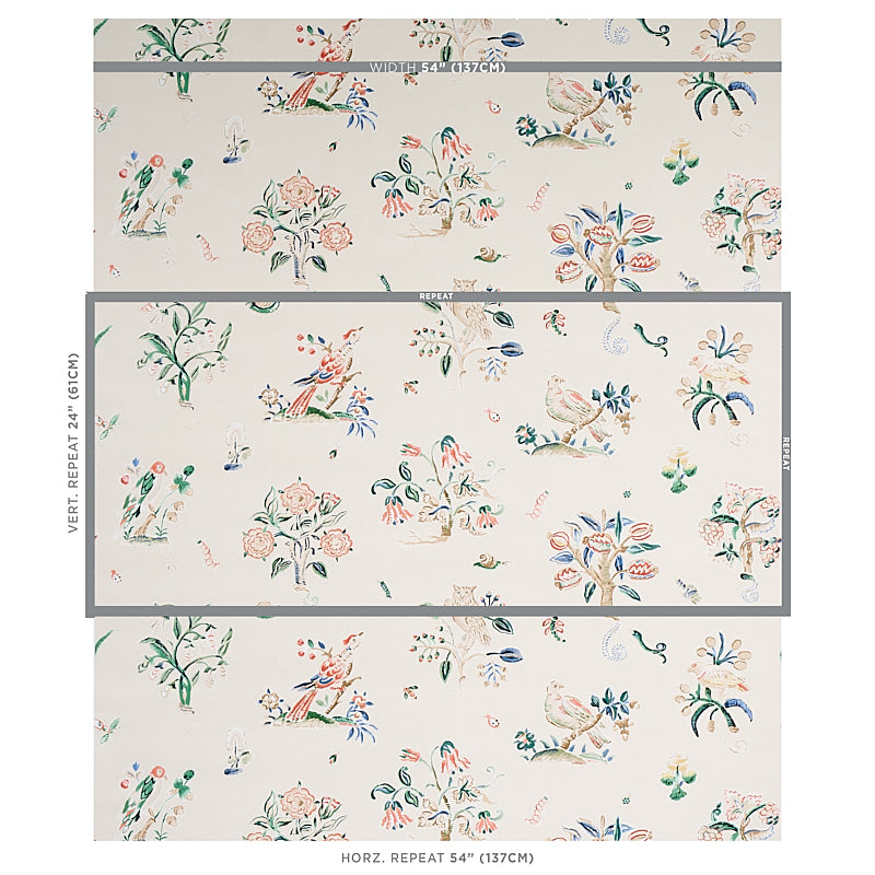 Schumacher Magical Menagerie Primary Wallpaper - Eade's Wallpaper