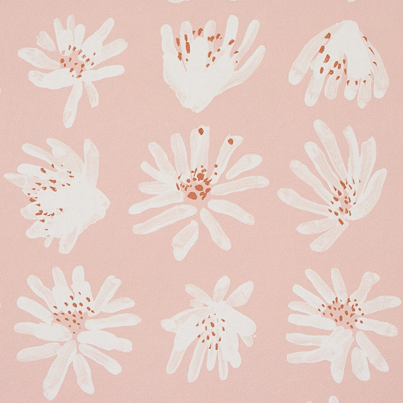 Schumacher Meadow Rock Blush Wallpaper - Eade's Wallpaper