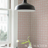 Schumacher Meadow Rock Blush Wallpaper - Eade's Wallpaper