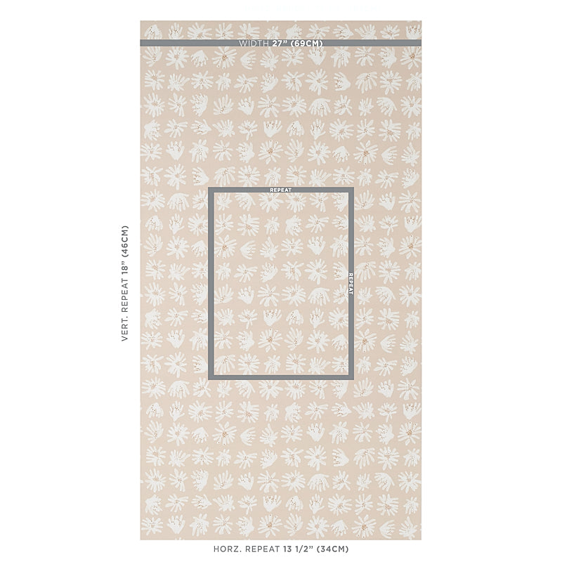 Schumacher Meadow Rock Neutral Wallpaper - Eade's Wallpaper