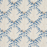 Schumacher Zenada Blue Wallpaper