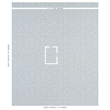 Schumacher Coleridge Chambray Wallpaper