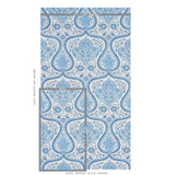 Schumacher Paisley Court Blue Wallpaper - Eade's Wallpaper