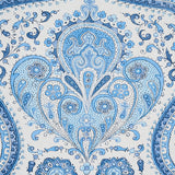 Schumacher Paisley Court Blue Wallpaper - Eade's Wallpaper