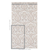 Schumacher Paisley Court Sand Wallpaper - Eade's Wallpaper