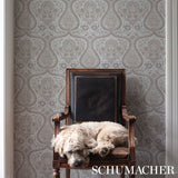 Schumacher Paisley Court Sand Wallpaper - Eade's Wallpaper