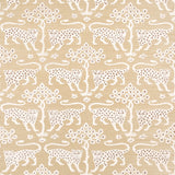 Schumacher Woodland Leopard Sisal Oatmeal Wallpaper