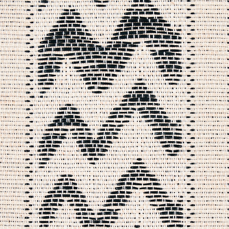Schumacher Kudu Stripe Black Wallpaper - Eade's Wallpaper