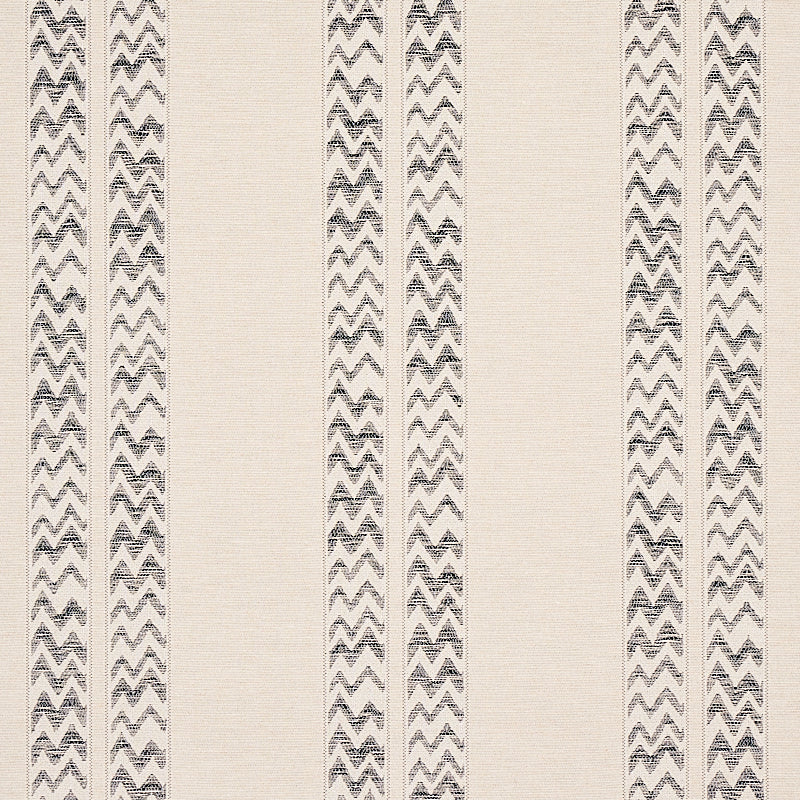 Schumacher Kudu Stripe Black Wallpaper - Eade's Wallpaper