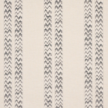 Schumacher Kudu Stripe Black Wallpaper - Eade's Wallpaper