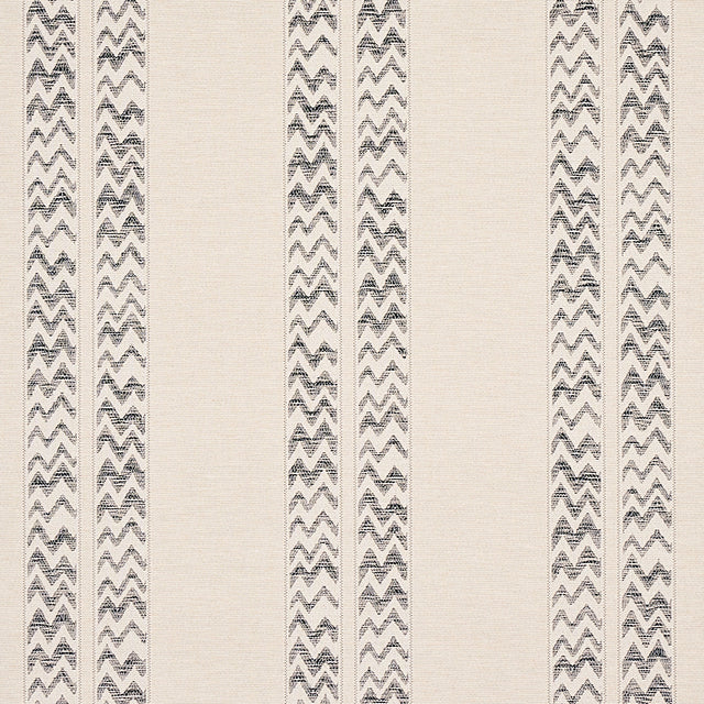 Schumacher Kudu Stripe Black Wallpaper - Eade's Wallpaper