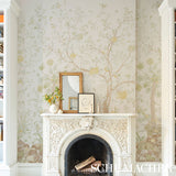 Schumacher Amaltas Panel Set Green & Yellow Wallpaper