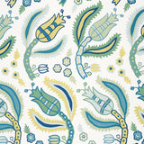 Schumacher Malabar Vine Peacock Wallpaper - Eade's Wallpaper