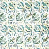 Schumacher Malabar Vine Peacock Wallpaper - Eade's Wallpaper