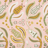 Schumacher Malabar Vine Blush Wallpaper - Eade's Wallpaper