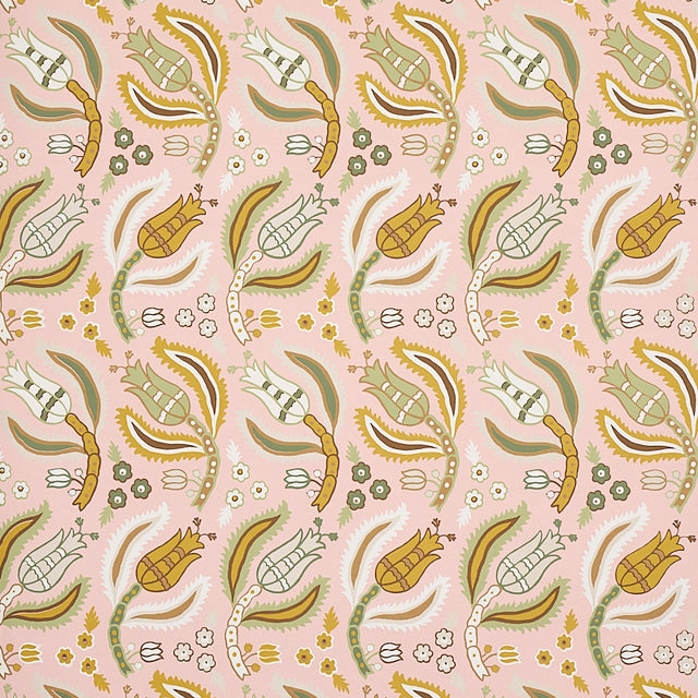Schumacher Malabar Vine Blush Wallpaper - Eade's Wallpaper
