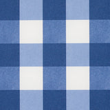 Schumacher Willa Check Small Navy Wallpaper