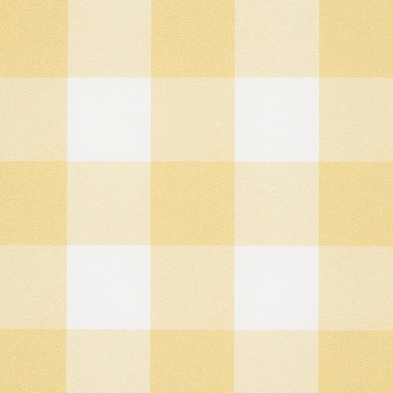 Schumacher Willa Check Small Yellow Wallpaper