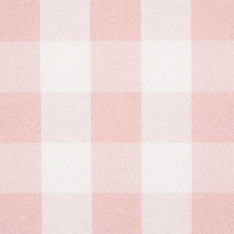 Schumacher Willa Check Small Pink Wallpaper