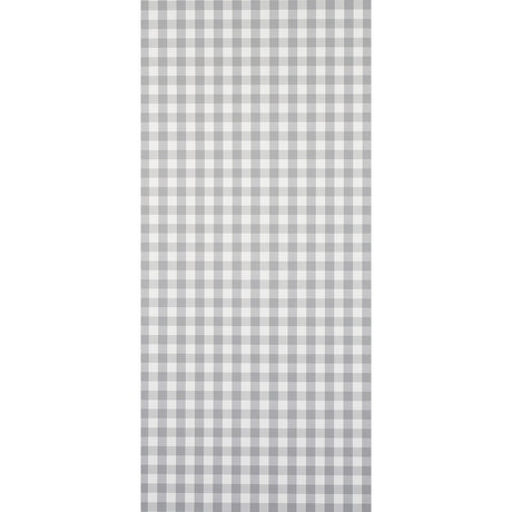 Schumacher Willa Check Small Grey Wallpaper