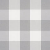 Schumacher Willa Check Small Grey Wallpaper