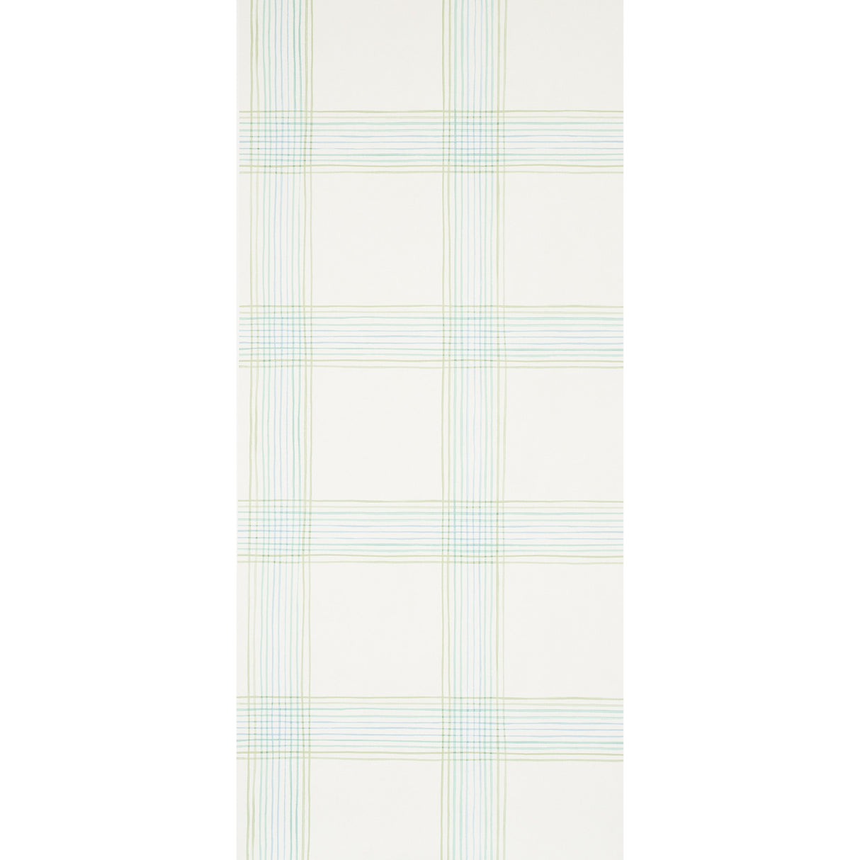 Schumacher Minerva Plaid Peacock Wallpaper