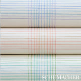Schumacher Minerva Plaid Peacock Wallpaper