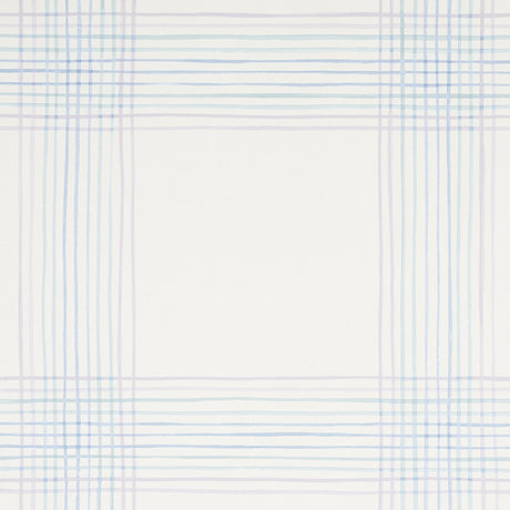 Schumacher Minerva Plaid Hyacinth Wallpaper - Eade's Wallpaper