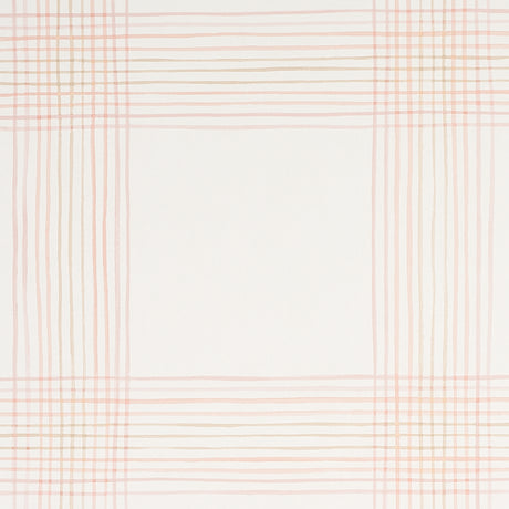 Schumacher Minerva Plaid Pink Wallpaper - Eade's Wallpaper