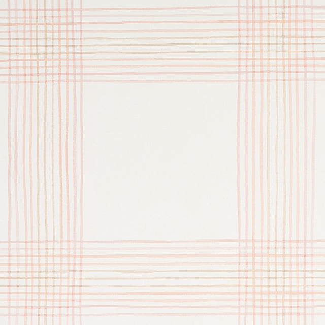 Schumacher Minerva Plaid Pink Wallpaper - Eade's Wallpaper