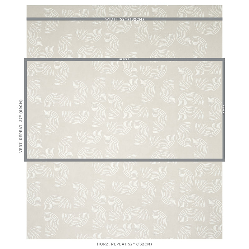 Schumacher Quansoo Ivory On Neutral Wallpaper - Eade's Wallpaper