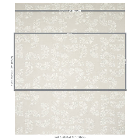 Schumacher Quansoo Ivory On Neutral Wallpaper - Eade's Wallpaper