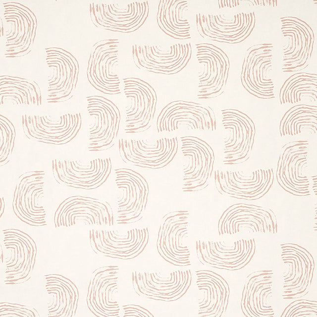 Schumacher Quansoo Coral On Ivory Wallpaper - Eade's Wallpaper