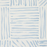 Schumacher Katama Blue On Ivory Wallpaper