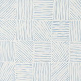 Schumacher Katama Blue On Ivory Wallpaper