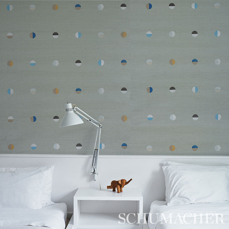 Schumacher Joshua Tree Hand Printed Sisal Mineral Wallpaper