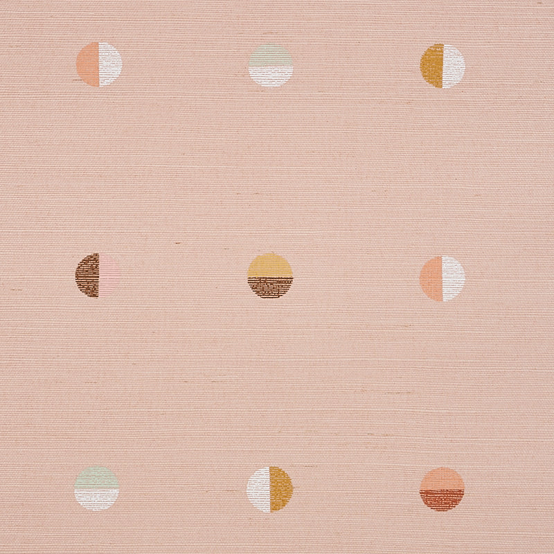 Schumacher Joshua Tree Hand Printed Sisal Petal Wallpaper
